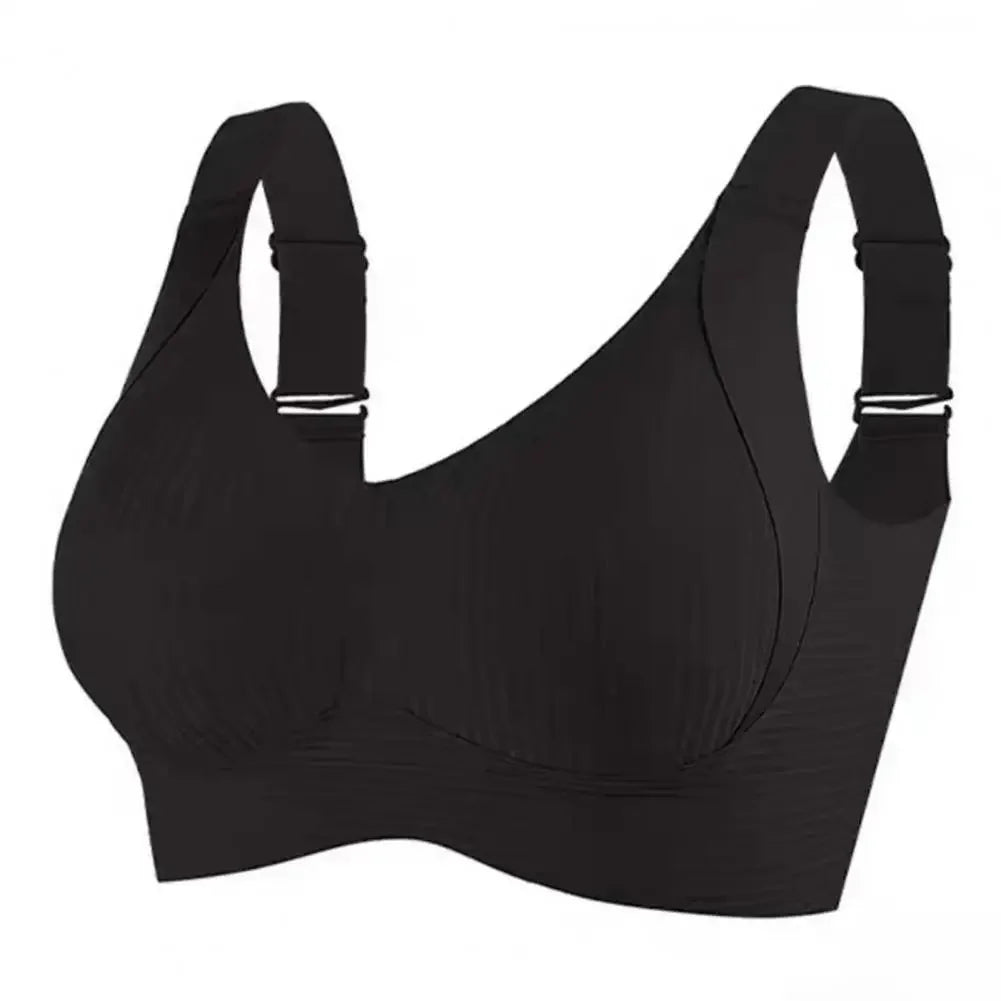 Wire-free Bra Wireless Push-up Bra with Natural Lift High Stretchability for All-day Support Full Coverage Yoga Underwear Vest