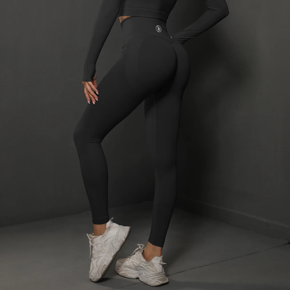 Allure The Brand Women Scrunch Seamless Leggings Seamless Peach Hip Training Yoga Pants Women's Sports Running Buttocks Body Fit