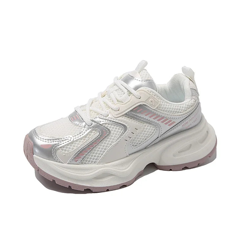 Casual Women's Vulcanized Shoes Design Lace Genuine Sports Women's Sports Shoes Women's Brand Shoes Barefoot Shoes Tennis