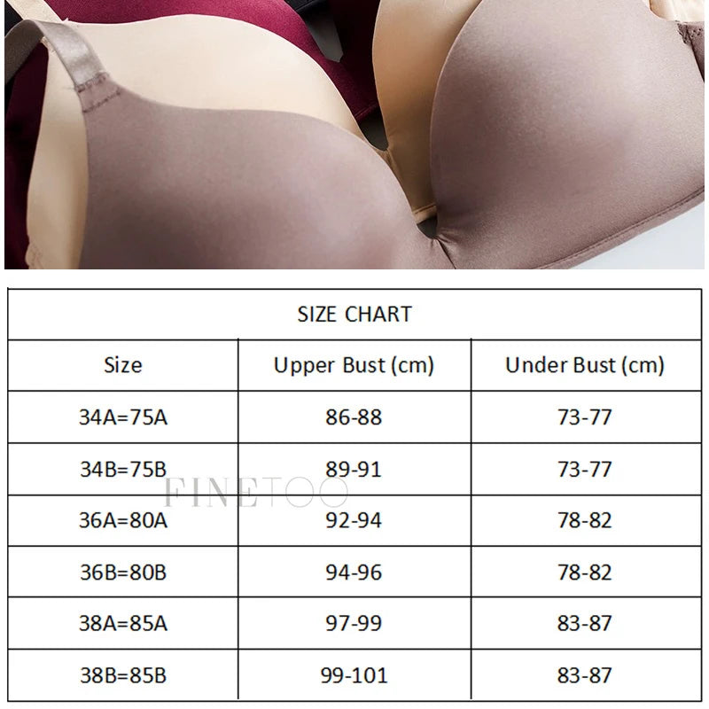 Seamless Bras For Women Push Up Wireless Comfort Intimate Lingerie Female Soft No Steel Ring Bralette Women's Adjustable Straps
