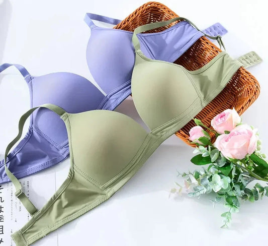 2023 Women Bra Soft Wireless Bras Women Sexy Lingerie Fashion Adjusted Push Up Seamless Bralette Female A B Cup Underwear