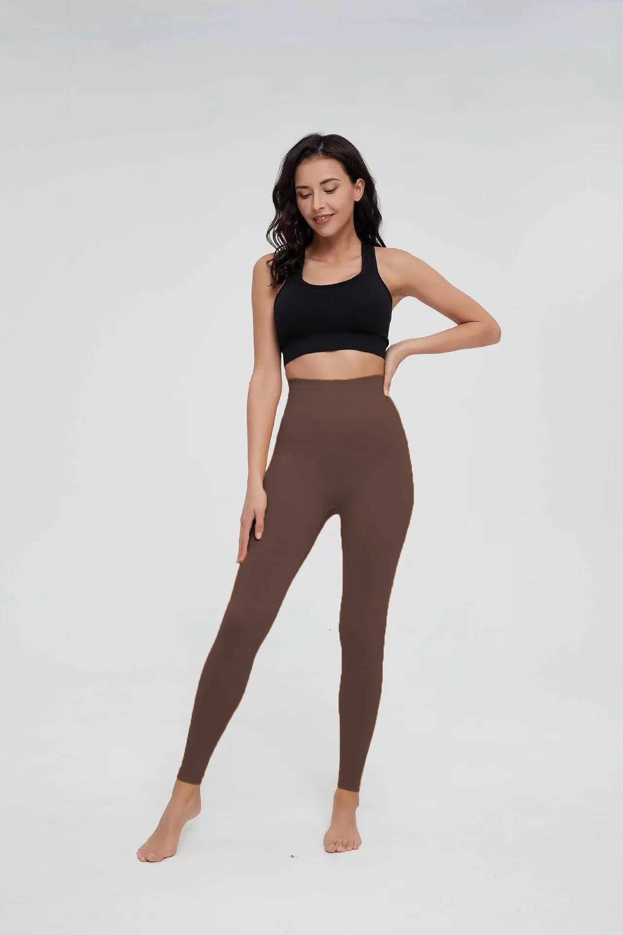 High Waist Sports Leggings Women Solid Color Seamless Pants High Quality Gym Workout Running Fitness Leggings Butt Lift Pants