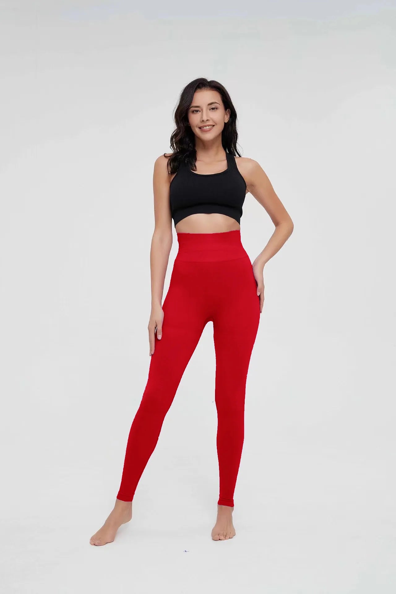 High Waist Sports Leggings Women Solid Color Seamless Pants High Quality Gym Workout Running Fitness Leggings Butt Lift Pants