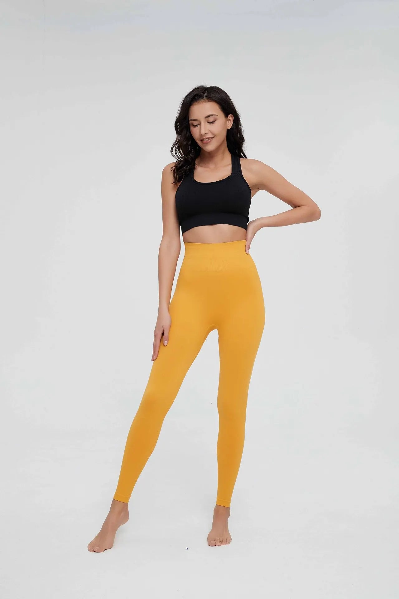 High Waist Sports Leggings Women Solid Color Seamless Pants High Quality Gym Workout Running Fitness Leggings Butt Lift Pants