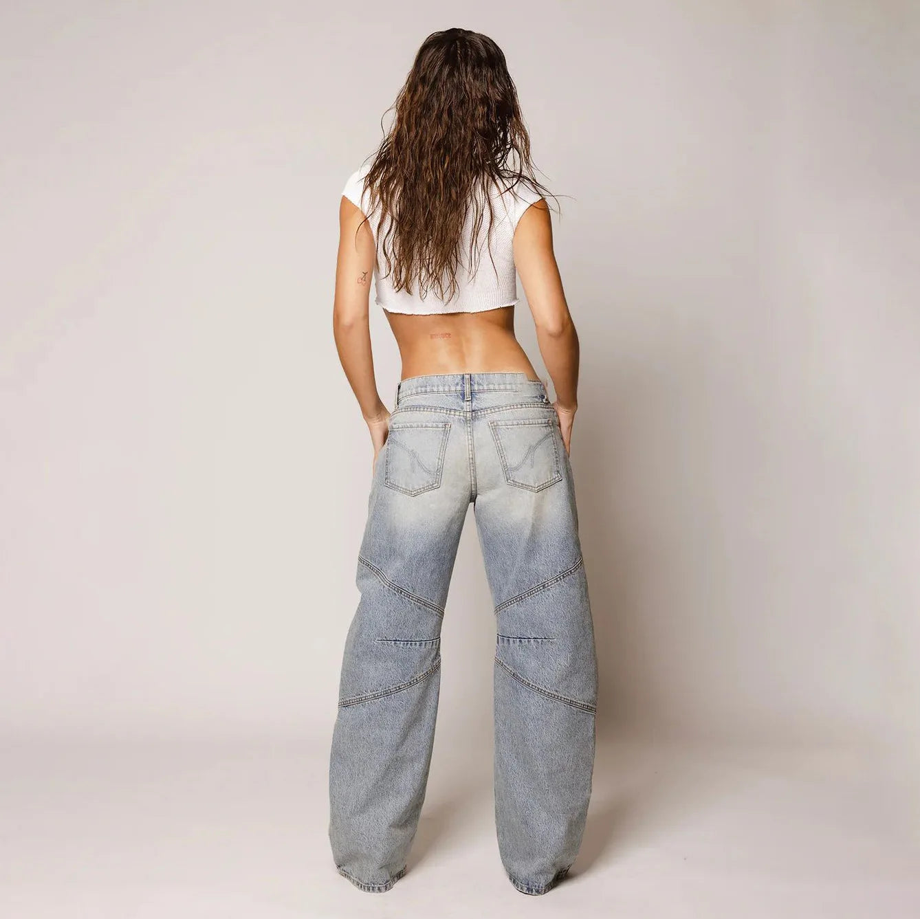 Vintage American-style Straight Jeans Women High Waist Casual Loose Denim Pants Female Comfortable Commuter Wide Leg Trousers