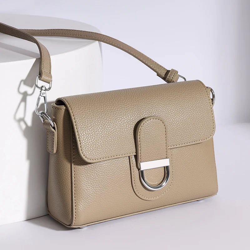Designer Bag Luxury 100% cowhide Crossbody Handbag for Women Travel Handbag Fashion Shoulder Messenger Bag Ladies Small Flap Bag