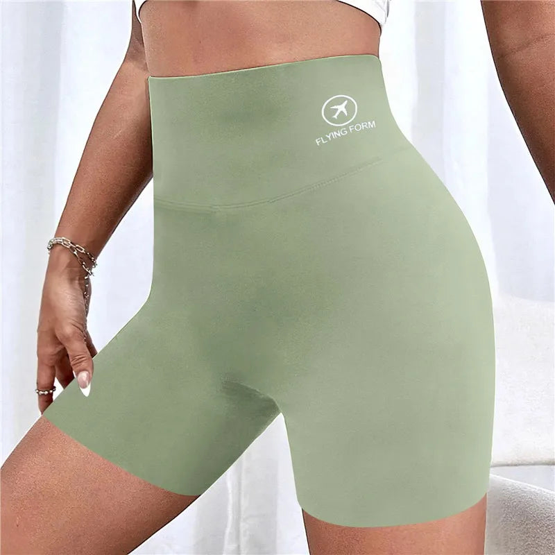 Sports Short Leggings Gym Fitness Push Up Shorts Women Yoga Slim Fit Half Pants Elastic High Waist Summer Thin Workout Tights