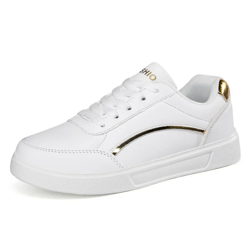 Hot Sell Women's Shoes Lightweight Casual Shoes Fashion Walking Shoes White Lace-up Sneakers Plus Size Platform Vulcanized Shoe