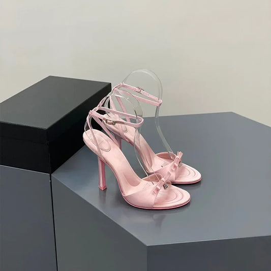 Summer Women Sexy High Heels Shoes Brand Sandals Fashion Pumps 2024 New Trend Party Dress Slingback Slippers