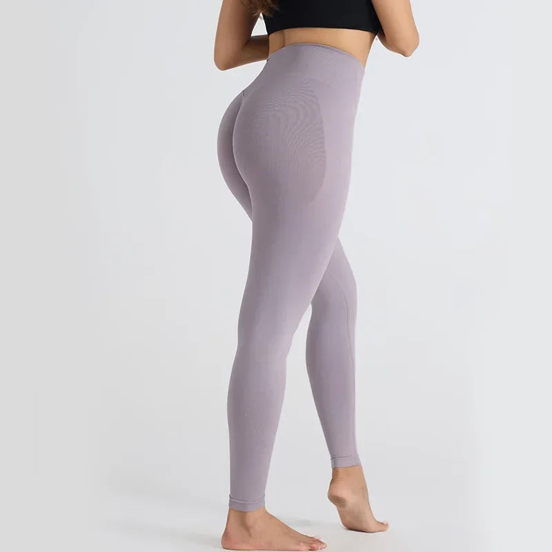High Waisted Yoga Leggings for Women Seamless Butt Lifting Workout Pants High Stretch Gym Fitness LeggingsBreathable Sports Wear