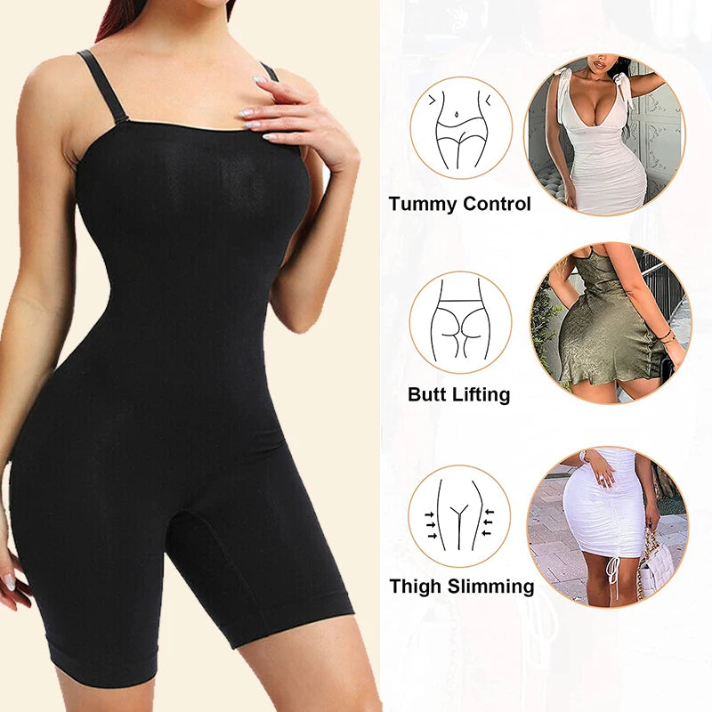 Women Strapless Shapewear Bodysuits Tummy Control Butt Lifter Body Shaper Waist Trainer Instantly Sculpt Your Body
