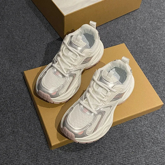 Casual Women's Vulcanized Shoes Design Lace Genuine Sports Women's Sports Shoes Women's Brand Shoes Barefoot Shoes Tennis