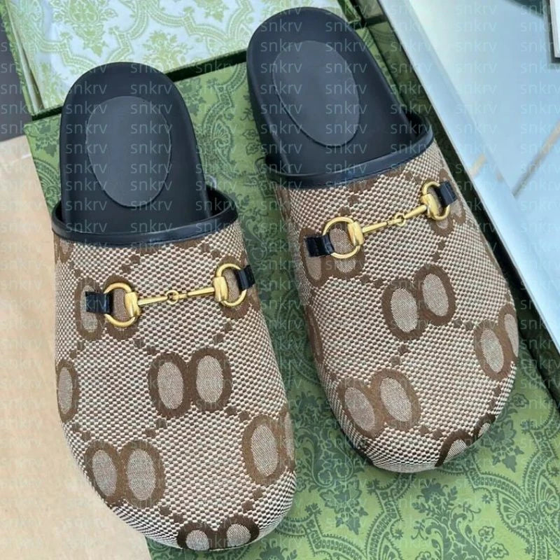 2025 New Women's Fashion Half Dragged Baotou Shoes Thick Bottom Casual Versatile Lazy Shoes