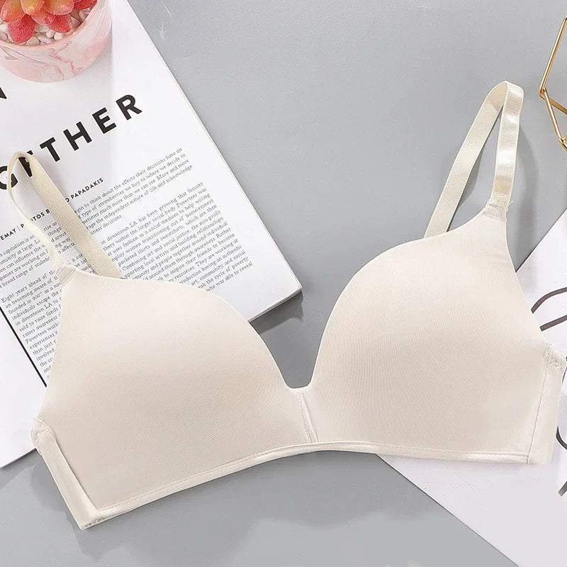 Women Seamless Bra Sexy No Wire Push Up Underwear Girls Students Breathable Thin 10 Colors Bras Female's Bra Breathable Gathered