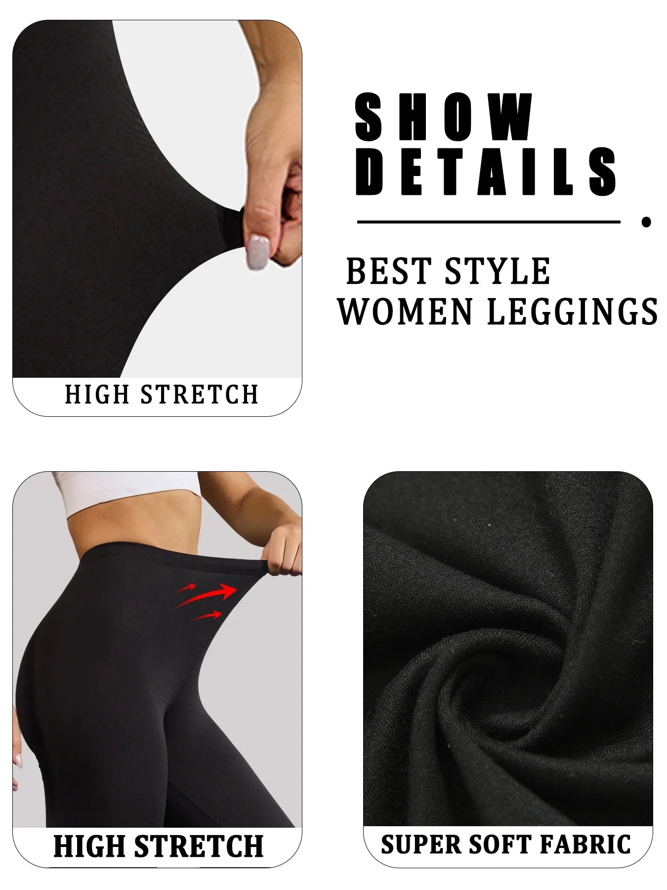Women's Super Soft Capri Pants High Stretchy Breathable Pants No See Through Workout Running Yoga Athletic Pants Gym Leggings