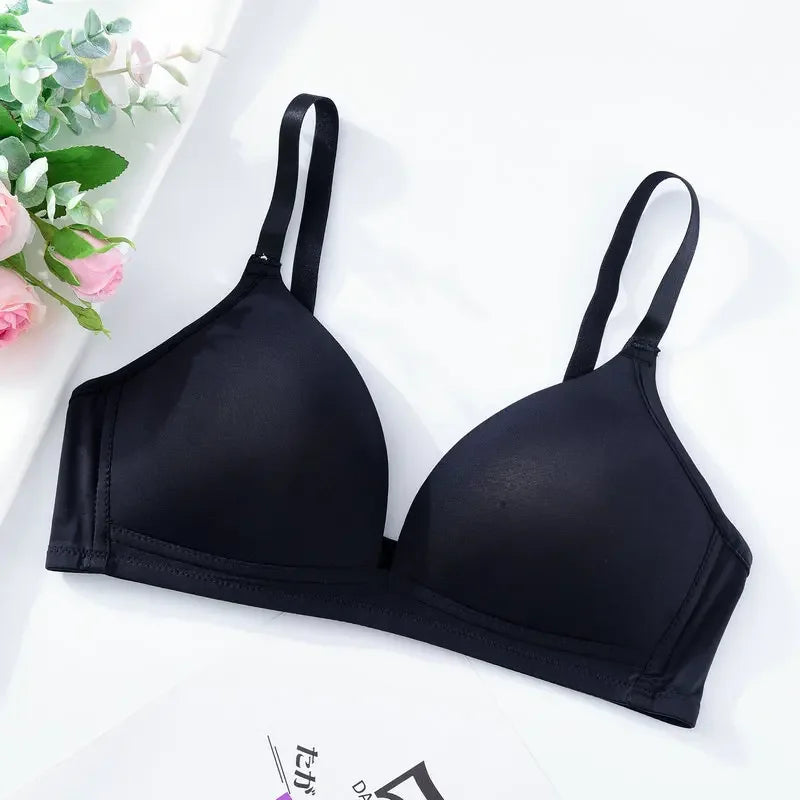 2023 Women Bra Soft Wireless Bras Women Sexy Lingerie Fashion Adjusted Push Up Seamless Bralette Female A B Cup Underwear
