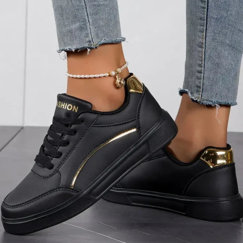 Hot Sell Women's Shoes Lightweight Casual Shoes Fashion Walking Shoes White Lace-up Sneakers Plus Size Platform Vulcanized Shoe