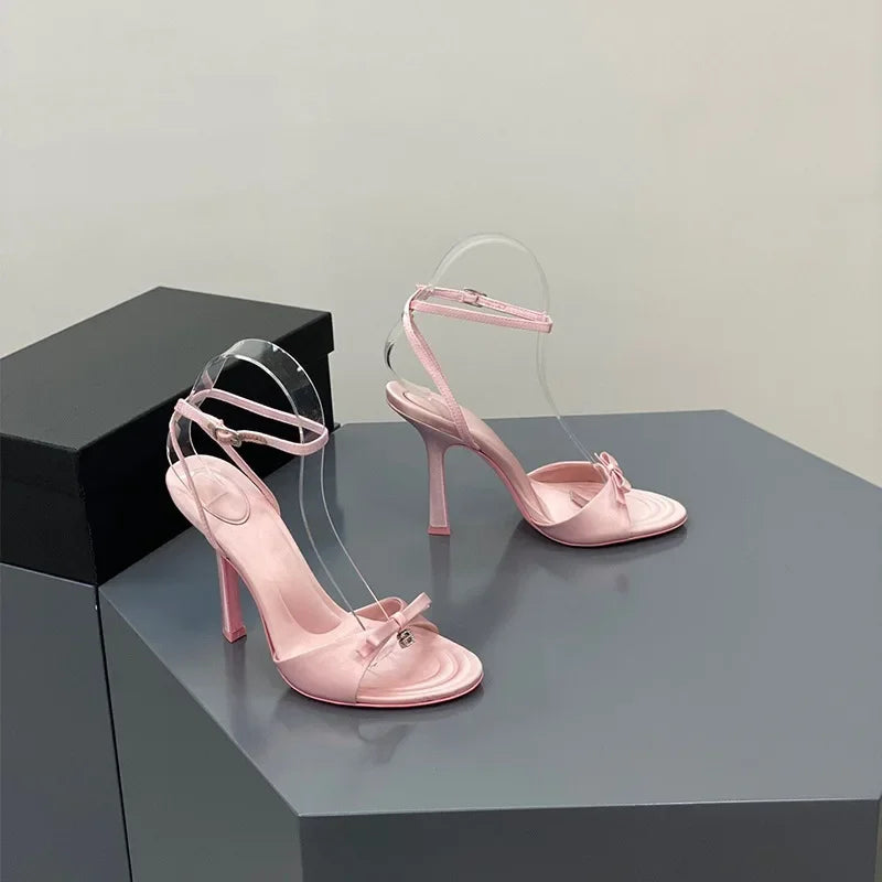 Summer Women Sexy High Heels Shoes Brand Sandals Fashion Pumps 2024 New Trend Party Dress Slingback Slippers
