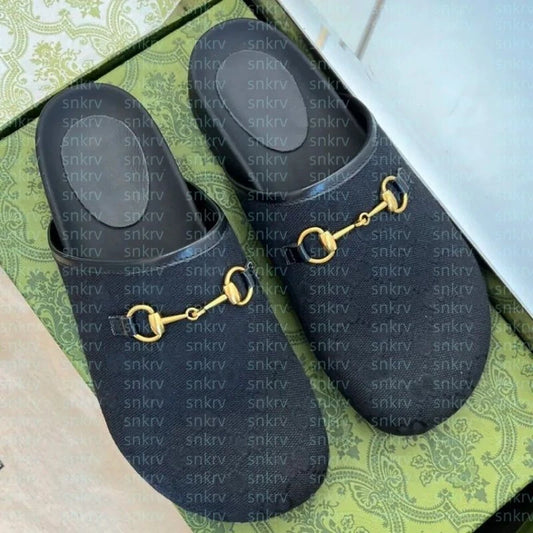 2025 New Women's Fashion Half Dragged Baotou Shoes Thick Bottom Casual Versatile Lazy Shoes