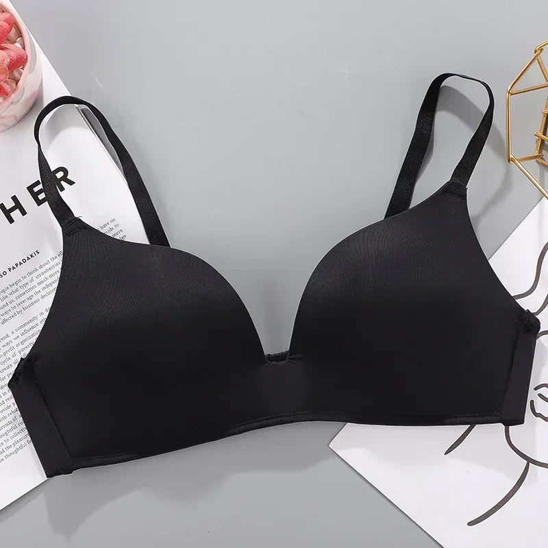 Women Seamless Bra Sexy No Wire Push Up Underwear Girls Students Breathable Thin 10 Colors Bras Female's Bra Breathable Gathered