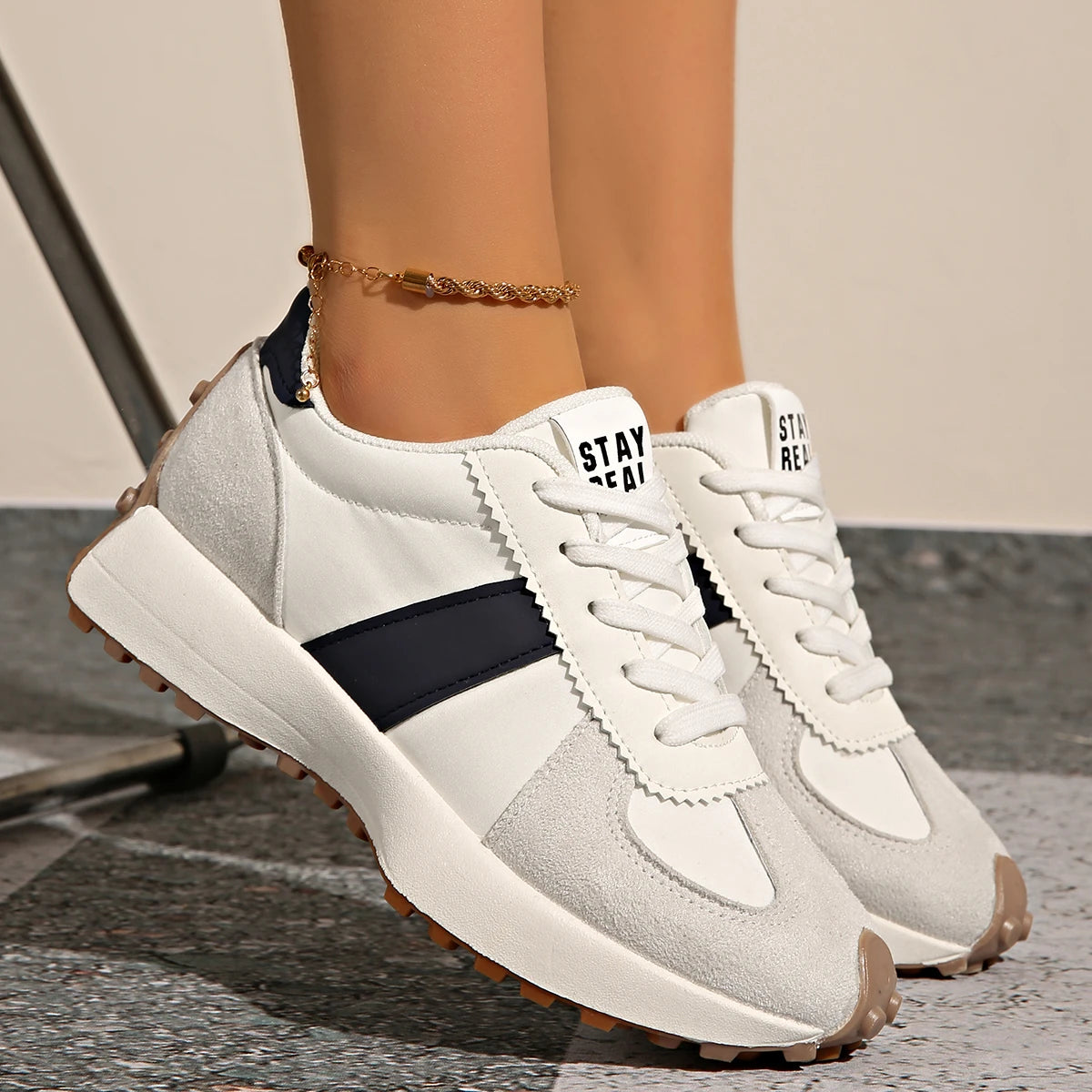 Women Sneakers 2025 New Spring Autumn Brand Luxury Vulcanize Shoes Casual Footwear Zapatillas Mujer Light Flat Breathable Shoes