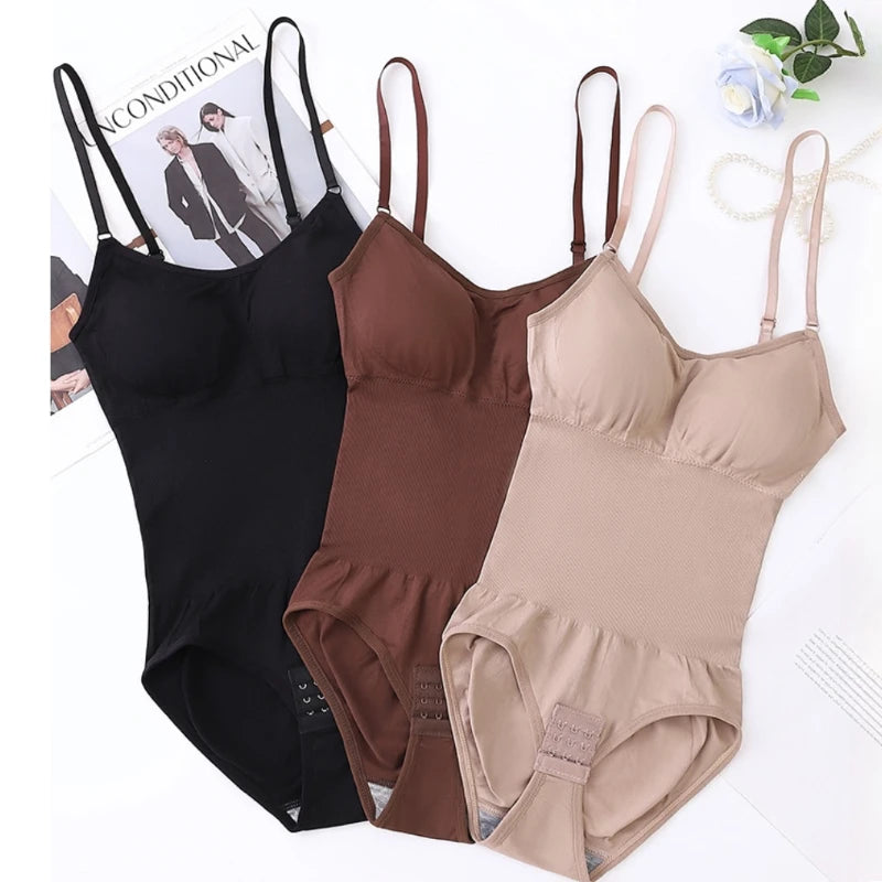 Bodysuit Shapewear Women Tank Top Tummy Control Full Body Shaper Anti Chafing Shorts Slimming Waist Trainer Butt Lifter