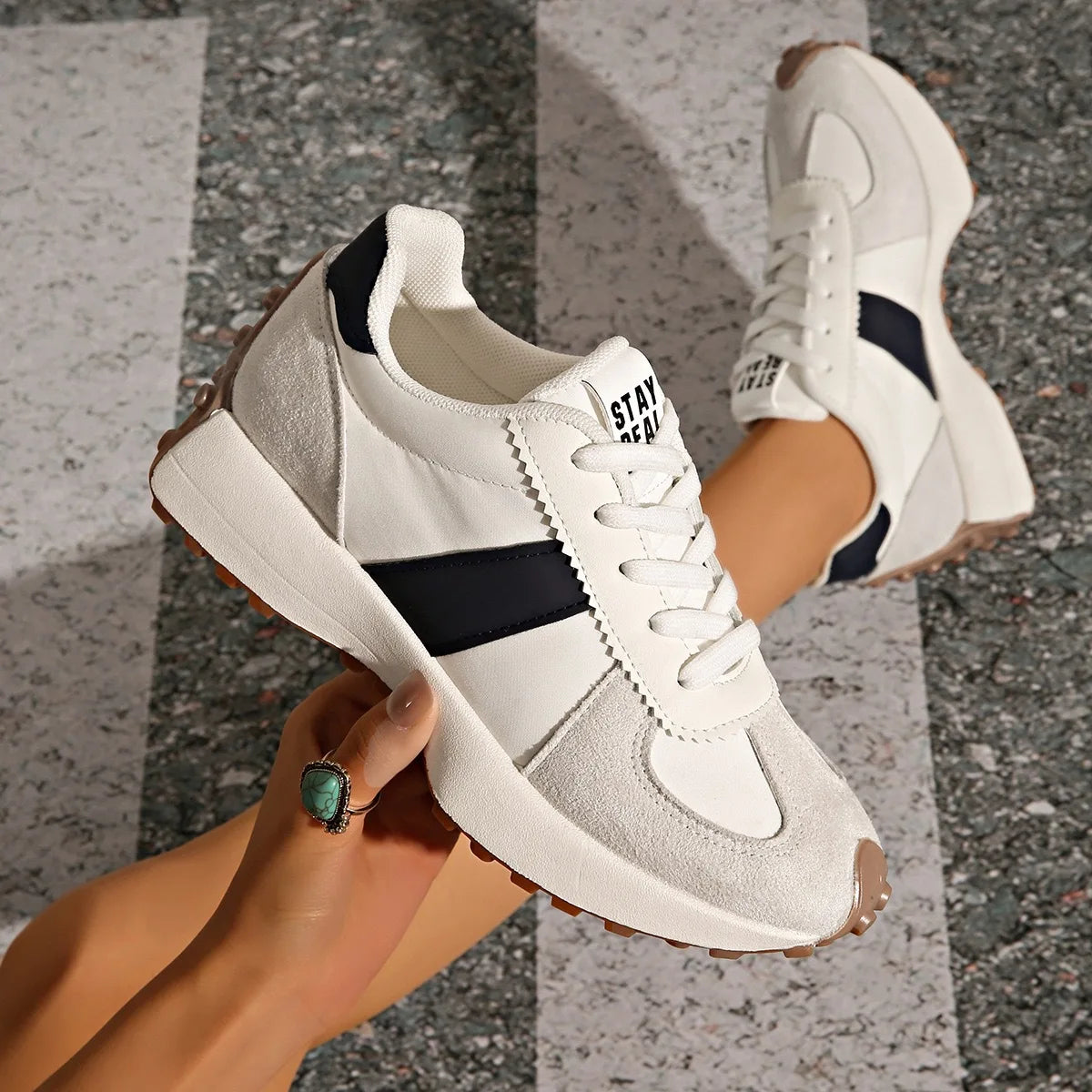 Women Sneakers 2025 New Spring Autumn Brand Luxury Vulcanize Shoes Casual Footwear Zapatillas Mujer Light Flat Breathable Shoes