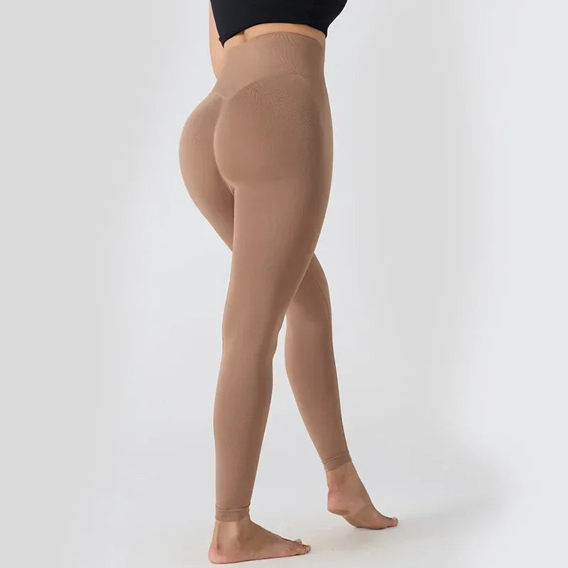 High Waisted Yoga Leggings for Women Seamless Butt Lifting Workout Pants High Stretch Gym Fitness LeggingsBreathable Sports Wear