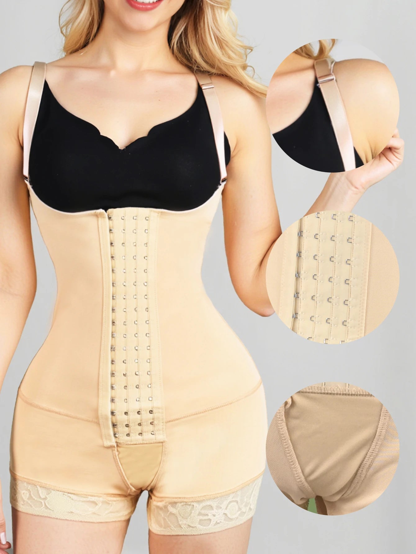 Women's Full Body Shapewear Tummy Control Shaper Girdle with Butt Lift Slimming Bodysuit Corrective Underwear