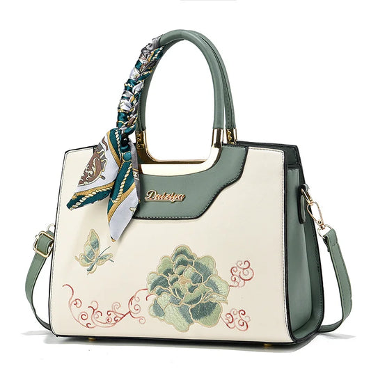 Luxury High Quality embroidered Women Messenger Bag Famous Designer Lady Shoulder Bags Fashionable Trendy Crossbody Sac A Main
