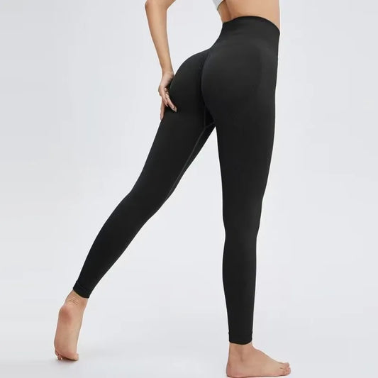 High Waist Sports Leggings Women Solid Color Seamless Pants High Quality Gym Workout Running Fitness Leggings Butt Lift Pants