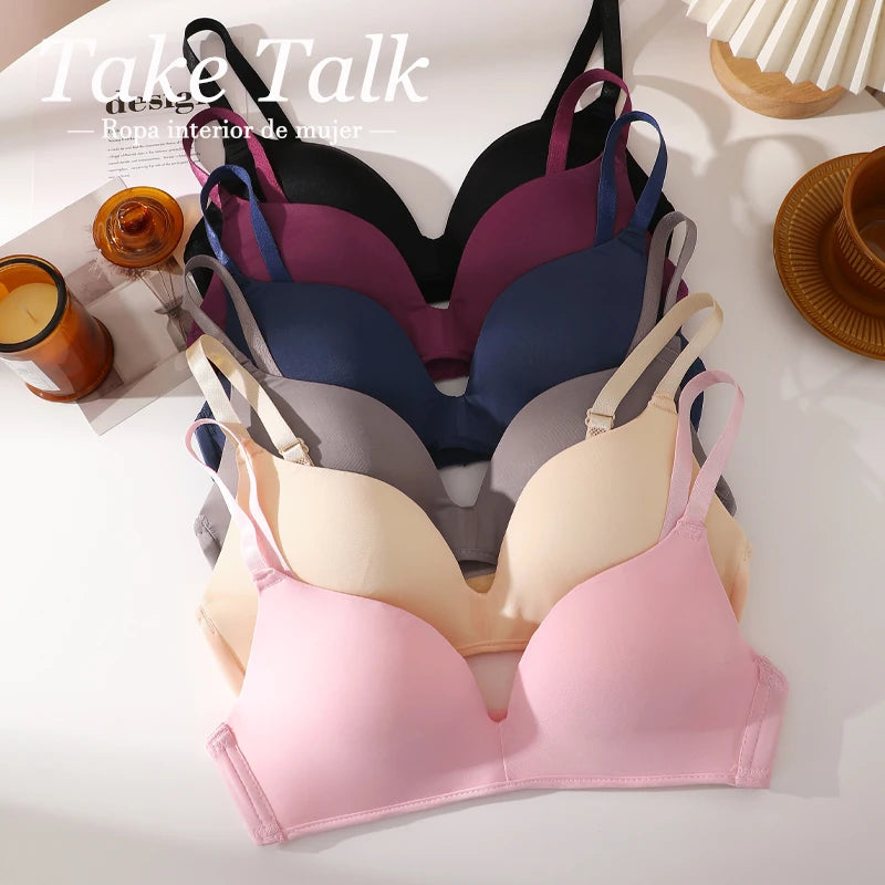 Seamless Bras For Women Push Up Wireless Comfort Intimate Lingerie Female Soft No Steel Ring Bralette Women's Adjustable Straps