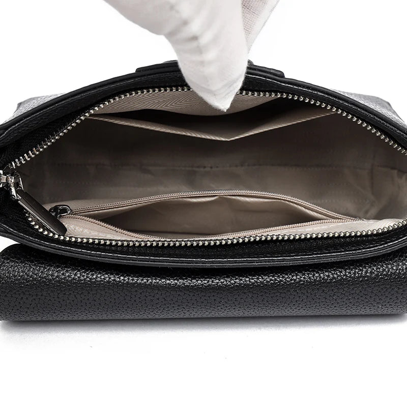 Designer Bag Luxury 100% cowhide Crossbody Handbag for Women Travel Handbag Fashion Shoulder Messenger Bag Ladies Small Flap Bag