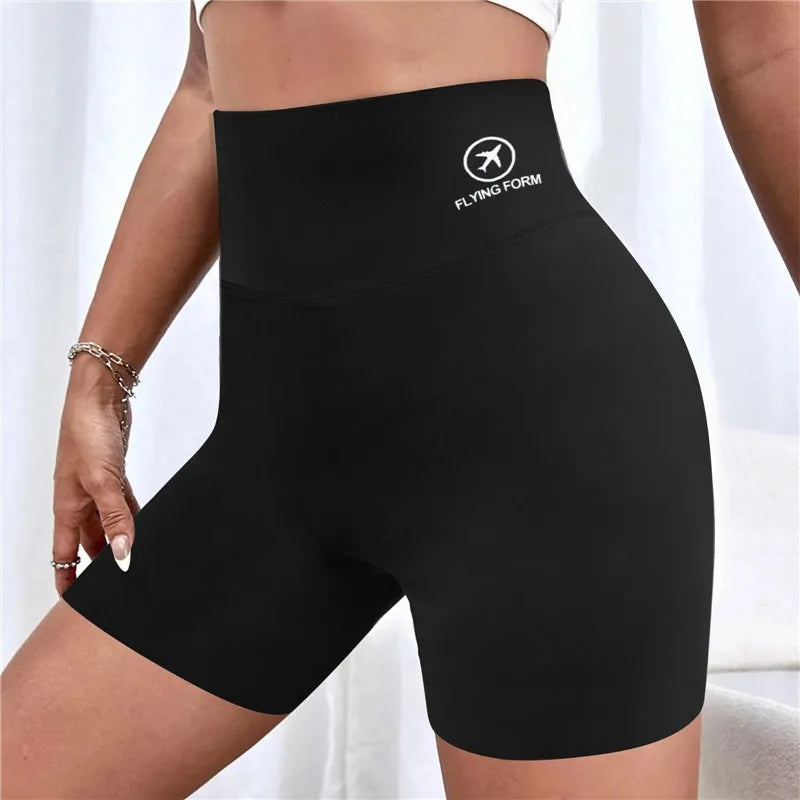 Sports Short Leggings Gym Fitness Push Up Shorts Women Yoga Slim Fit Half Pants Elastic High Waist Summer Thin Workout Tights