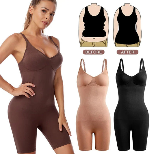 Bodysuit Shapewear Women Full Body Shaper Tummy Control Slimming Sheath Butt Lifter Push Up Thigh Slimmer Abdomen Shapers Corset