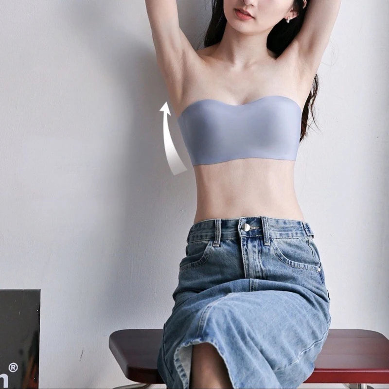 Women Sexy Strapless Bra Push Up Wireless Bras Beauty Back Non Slip Seamless Invisible Bralette Without Straps Ladies Lingerie