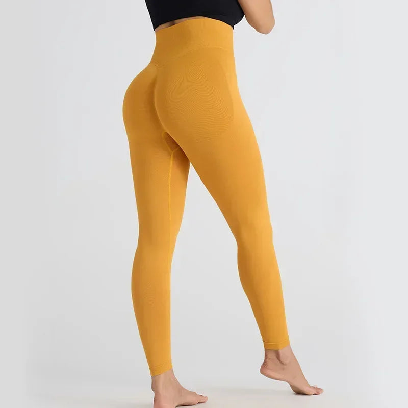 High Waisted Yoga Leggings for Women Seamless Butt Lifting Workout Pants High Stretch Gym Fitness LeggingsBreathable Sports Wear