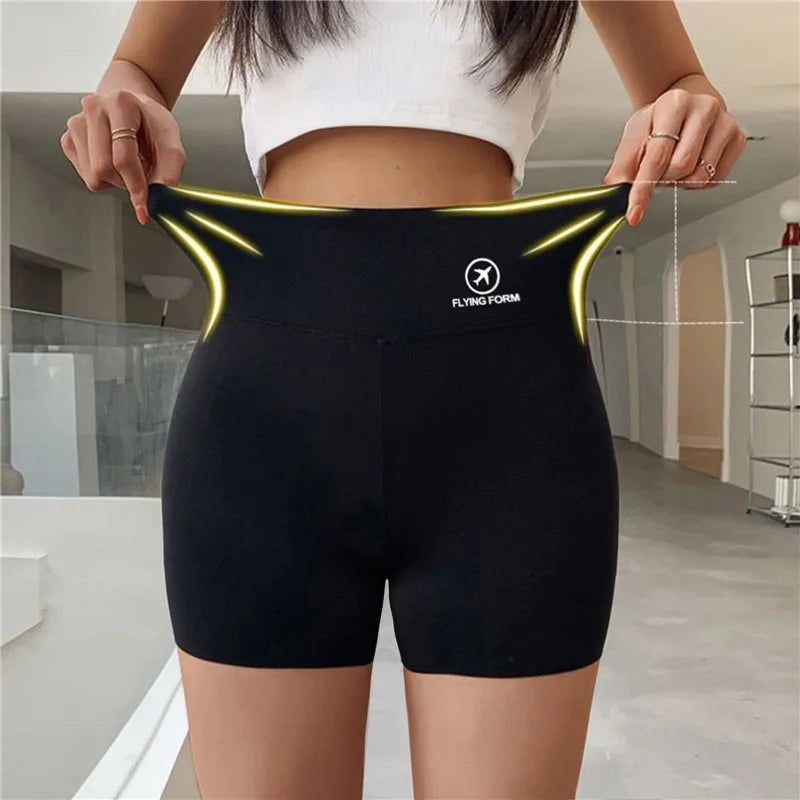 Sports Short Leggings Gym Fitness Push Up Shorts Women Yoga Slim Fit Half Pants Elastic High Waist Summer Thin Workout Tights